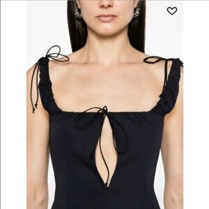 Elena Velez scoop-neck sleeveless bodysuit Brown Small